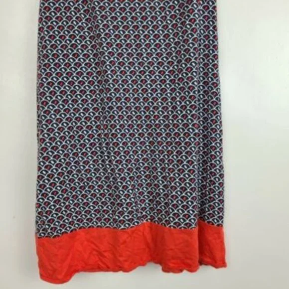 Banana Republic Racerback Tank Top XS Navy Red White Geometric Print - Picture 3 of 5